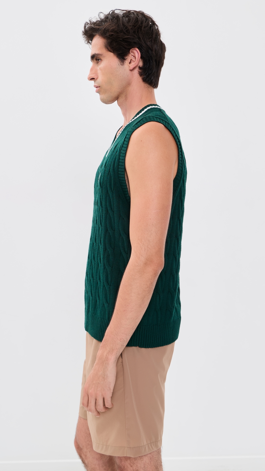 Cable Knit Vest Fern