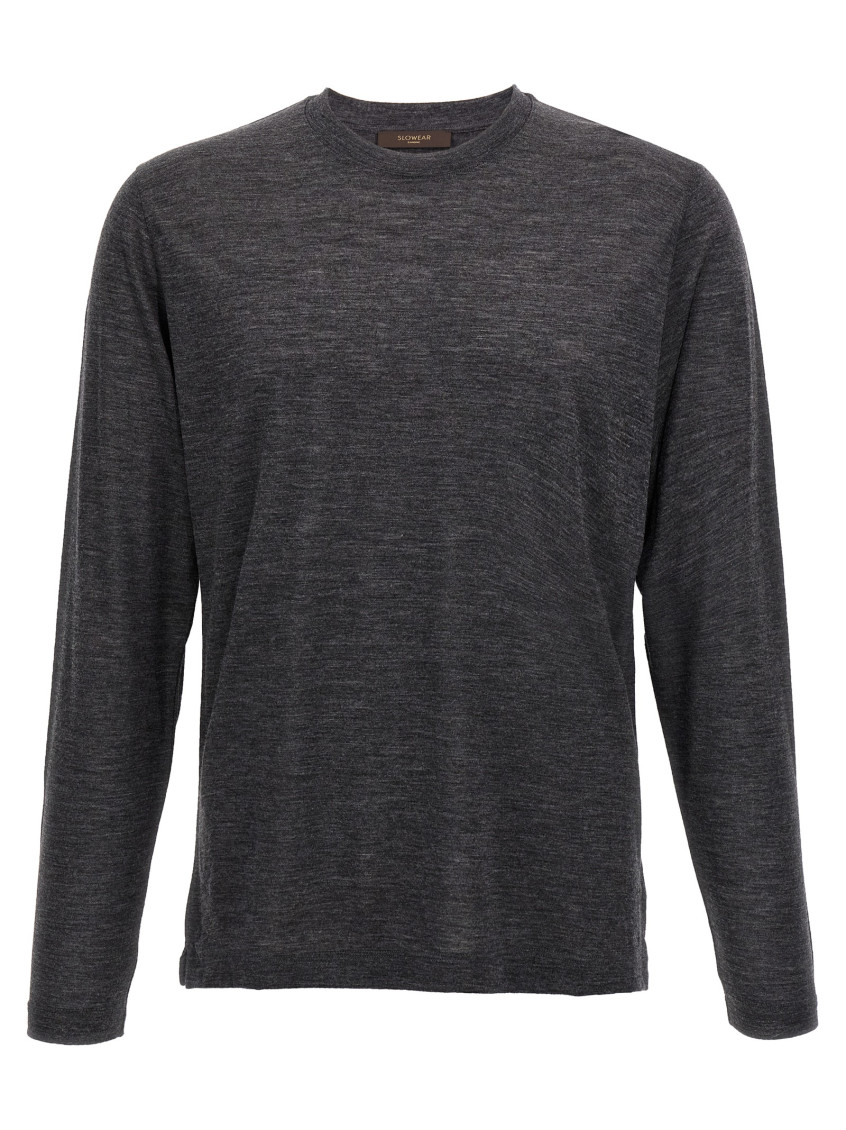 Grey Light wool T-shirt