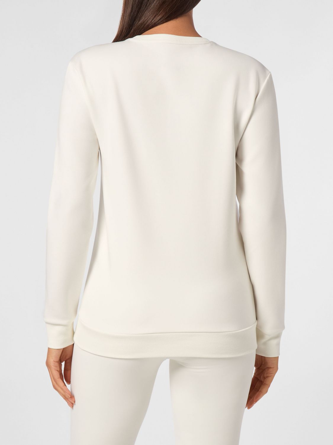 Logo-embroidered sweatshirt - White