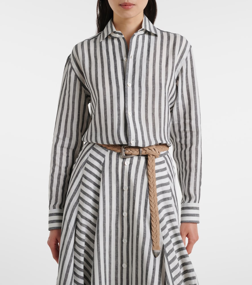 Capri striped linen shirt
