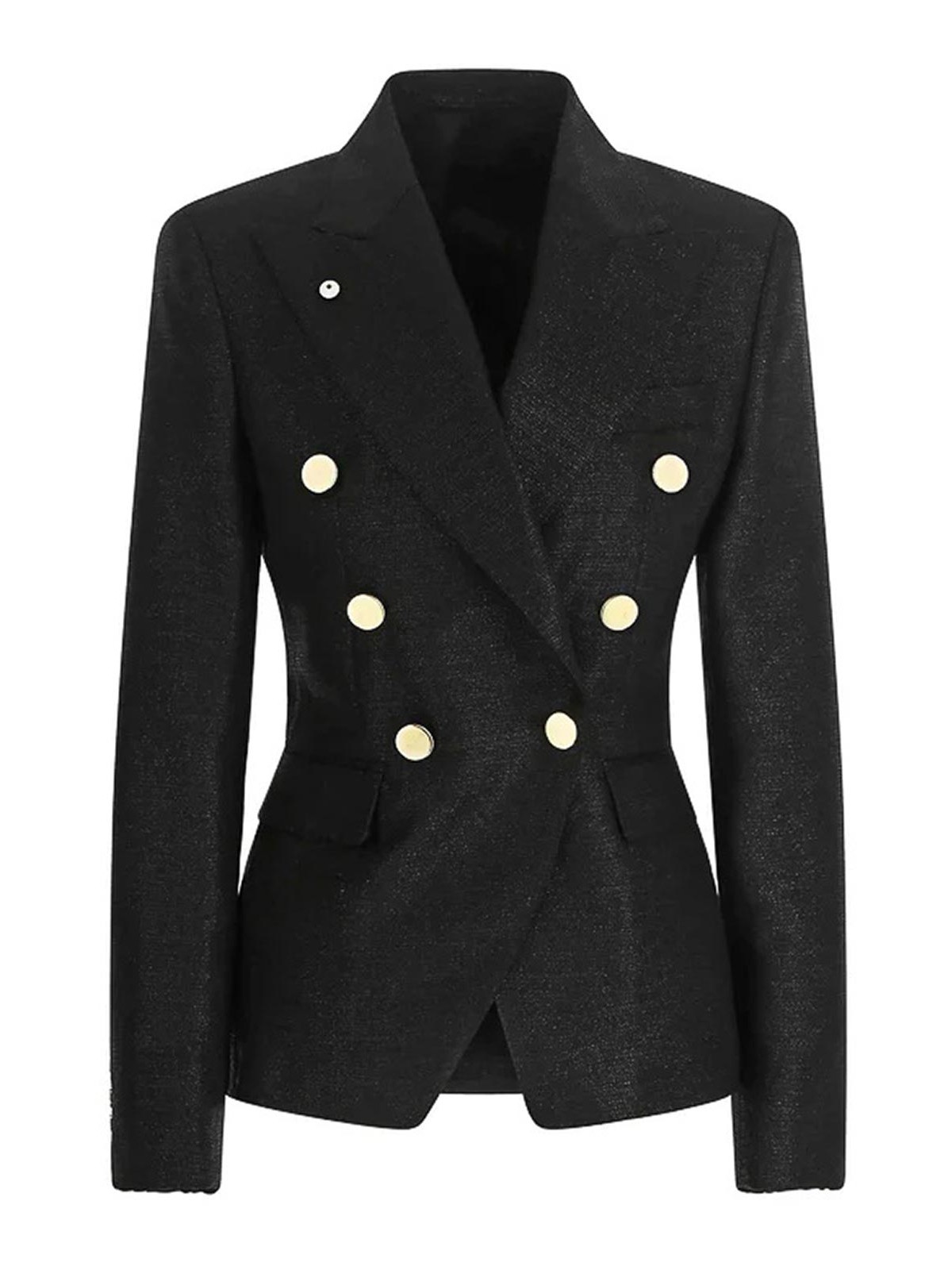 L. B.M 1911 Ilaria Black Lurex Jacket