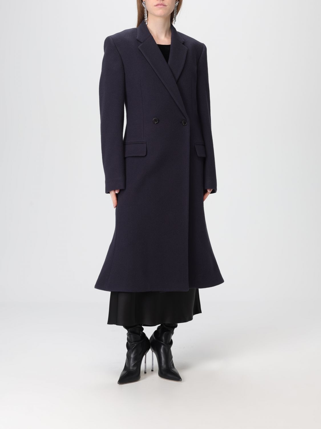 Coat Woman color Blue