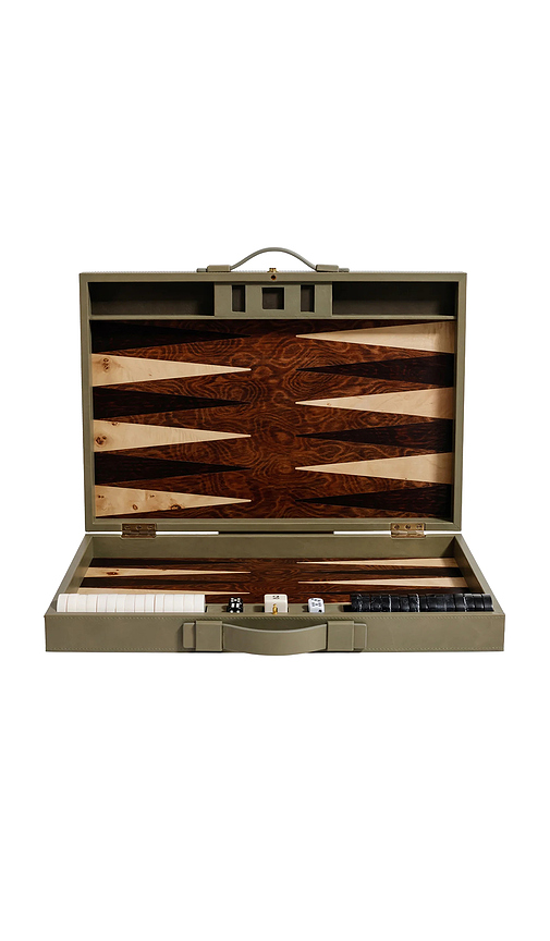 The favorites geneva backgammon set en color verde a