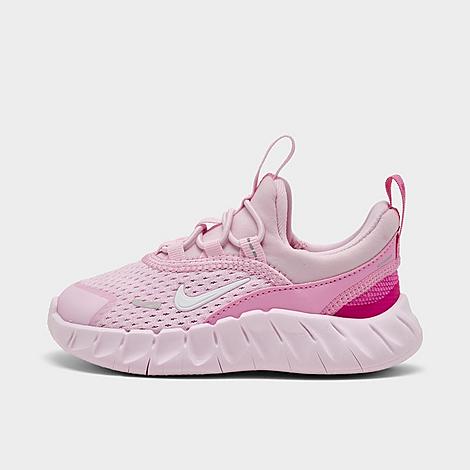 Kids Toddler Free Ride Stretch Lace Running Shoes in Pink Rise/Playful Pink/Bleached Lilac