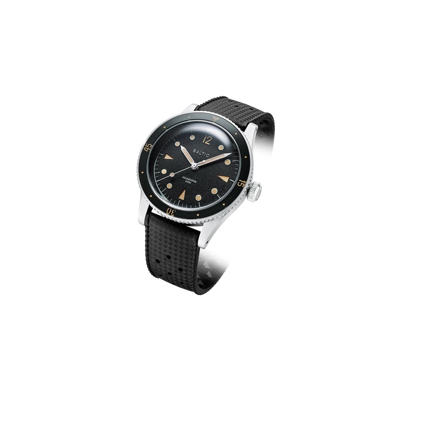 Aquascaphe Classic Automatic Black Dial Mens Watch AQUABLACKCREAM