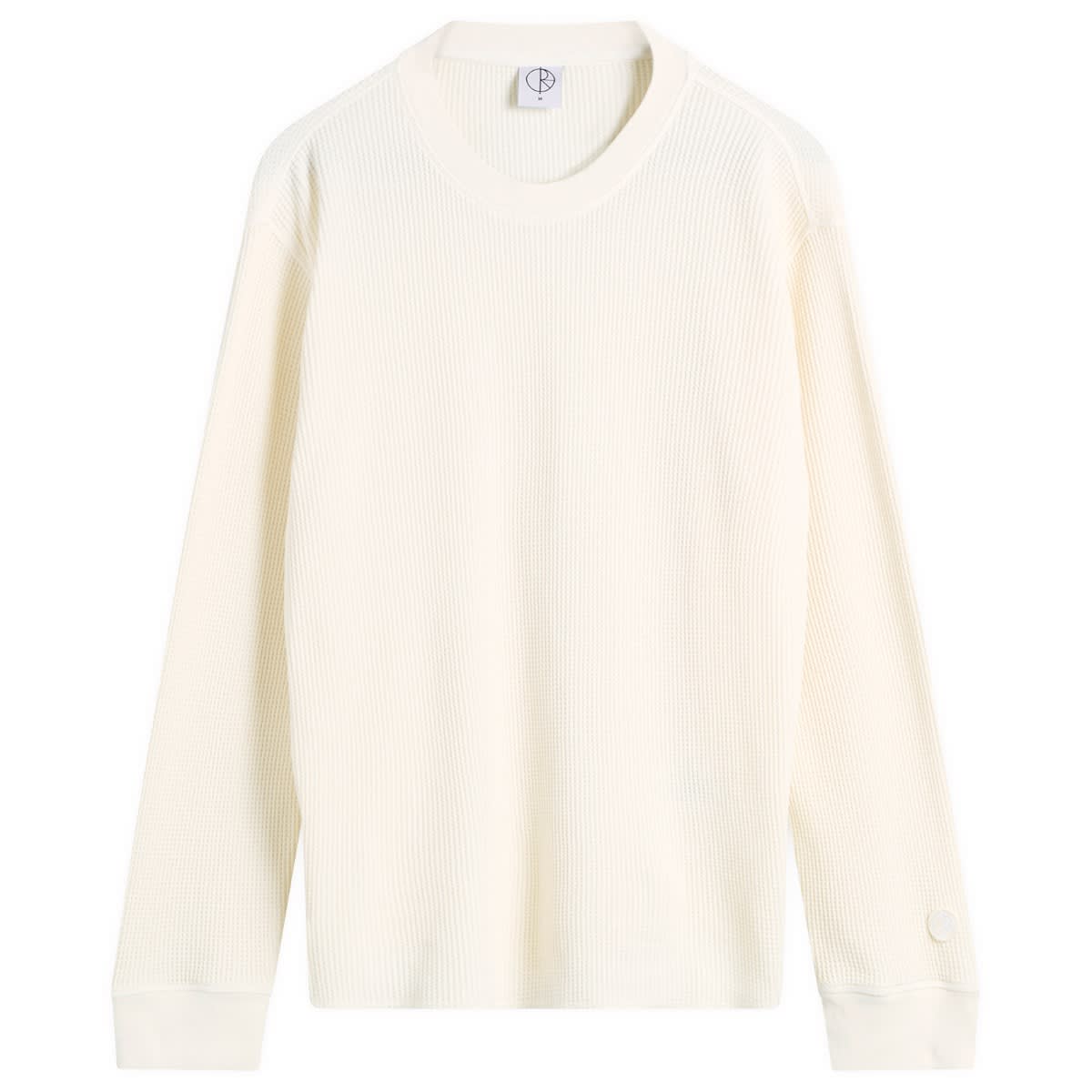 Men's Dylan Long Sleeve Waffle T-Shirt in Ivory