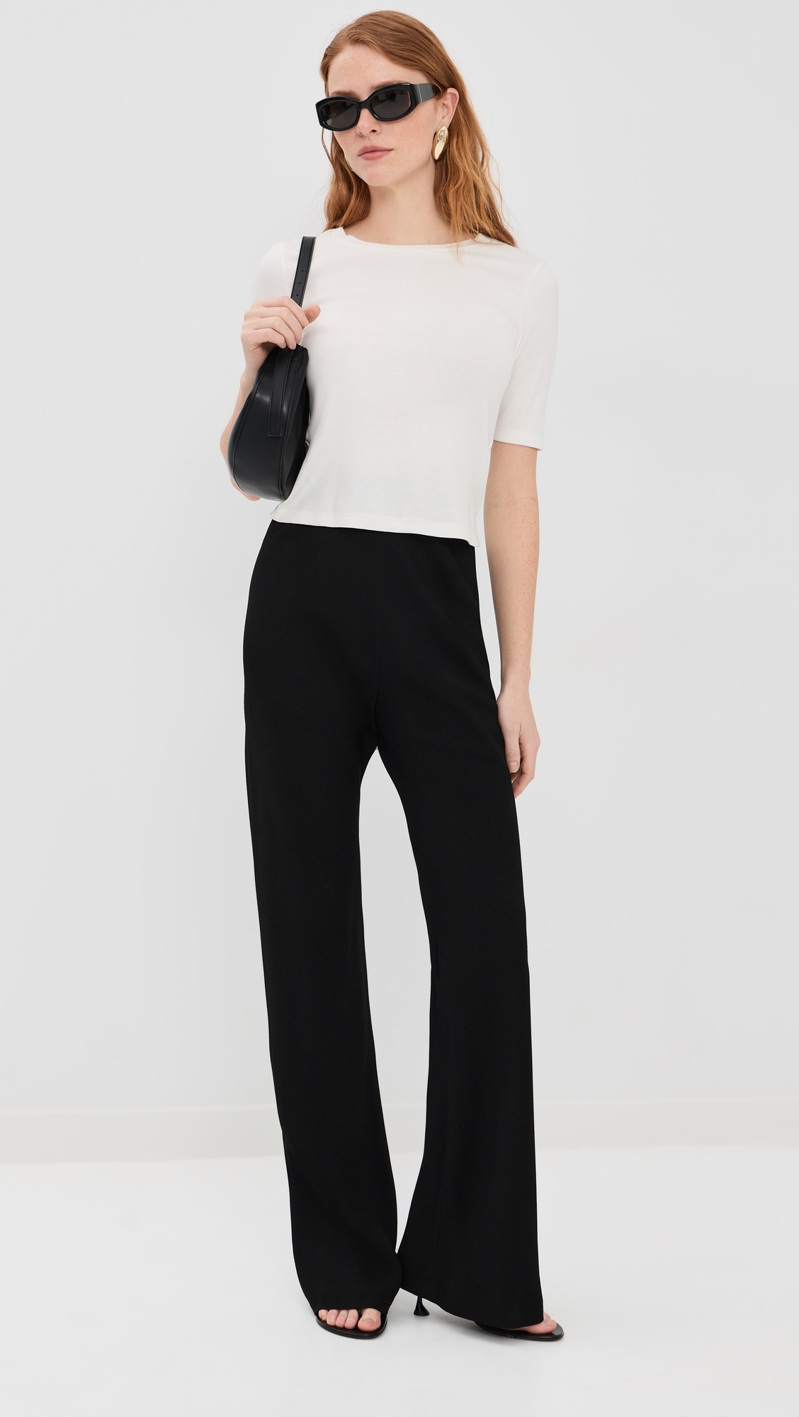 WARDROBE. NYC Crepe Bias Cut Pants Black