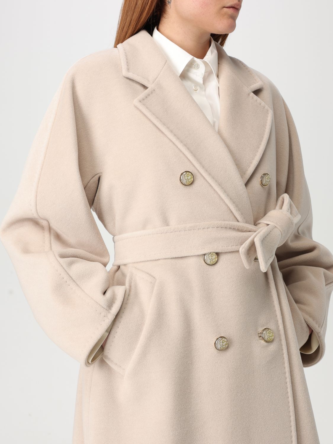 Coat Woman color Sand