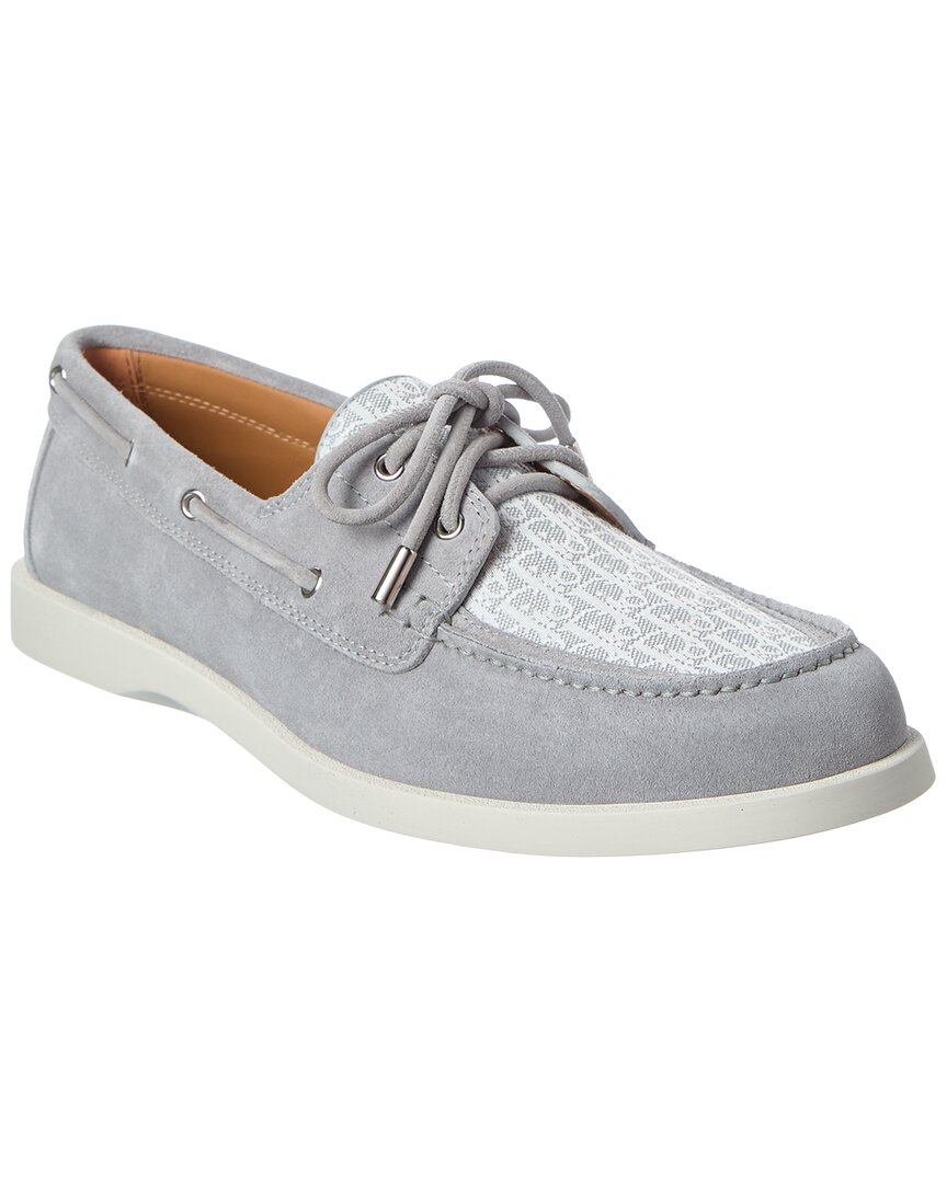 Granville Suede & Canvas Boat Shoe