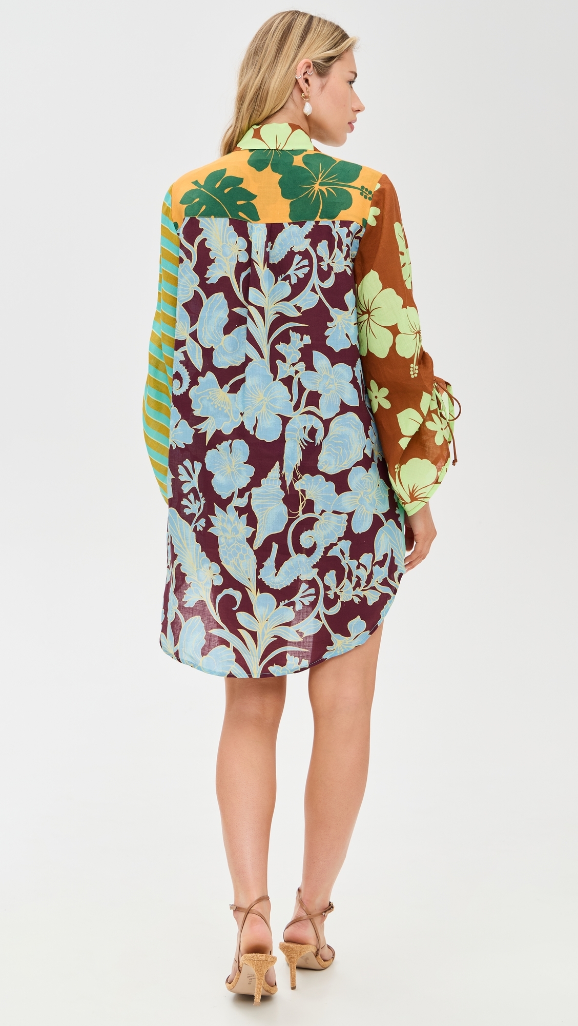 Poppy Spliced Shirt Multi