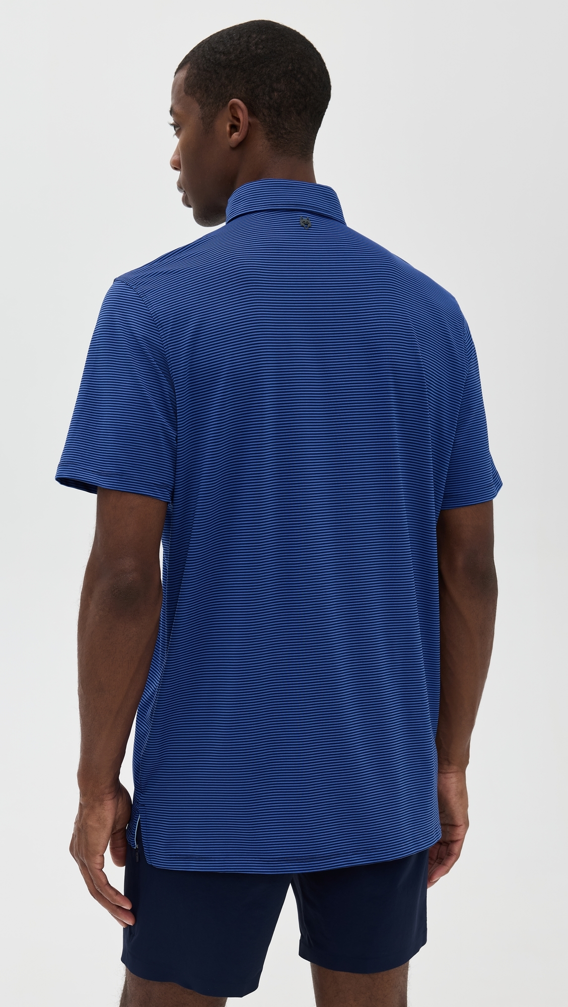 Greyson Saranac Striped Polo Dart/Maltese Blue