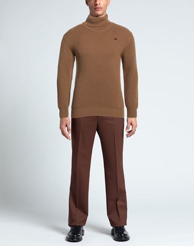 Robe Di Kappa Man Turtleneck Camel Size M Wool, Acrylic