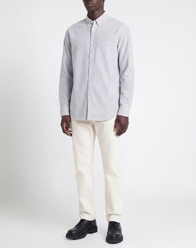 Man Shirt Light grey Size S Organic cotton