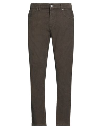 Dondup Man Pants Khaki Size 34 Cotton, Elastane