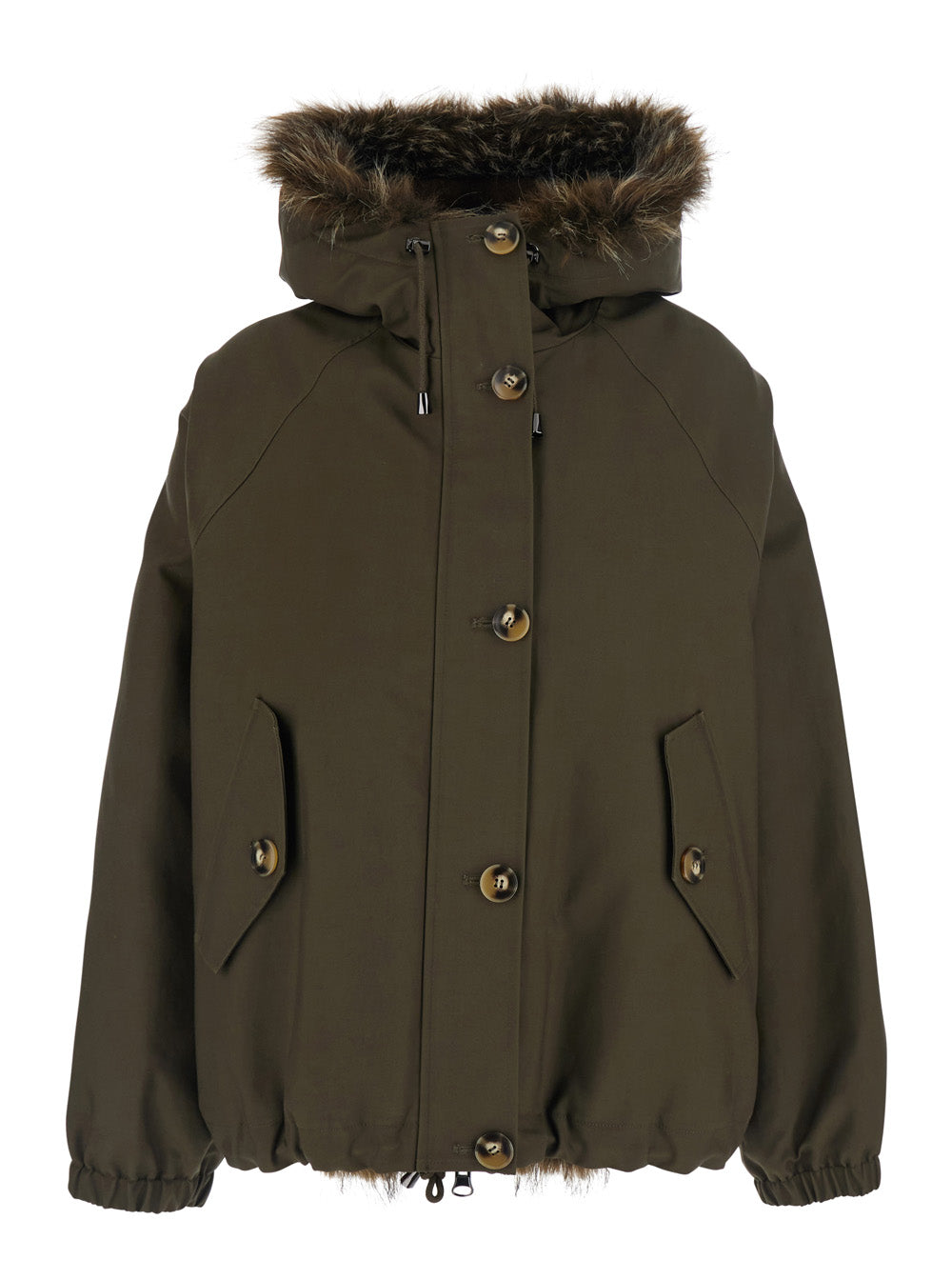 Reversible Cotton Coat — Green