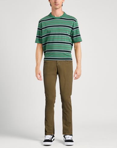Man Pants Khaki Size 28 Cotton, Elastane