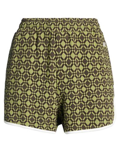 Woman Shorts & Bermuda Shorts Military green Size S Organic cotton, Elastane