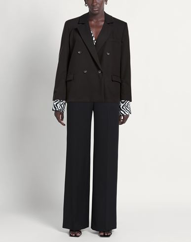 Woman Blazer Black Size 10 Polyester, Tencel, Elastane