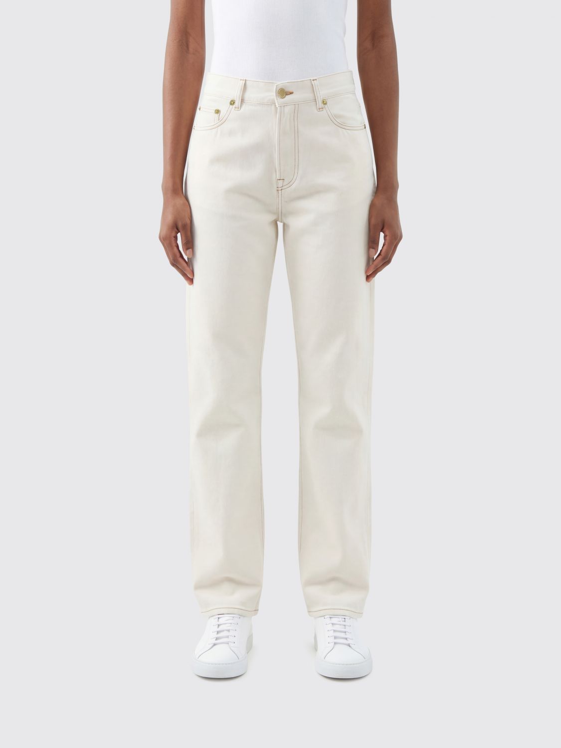 Pants Woman color Ecru