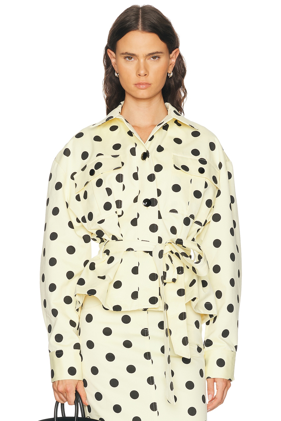 Françoise Wanda Overshirt Jacket in Yellow