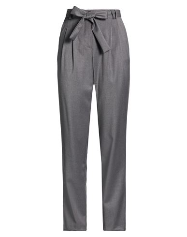 Woman Pants Grey Size 10 Polyester, Viscose, Elastane