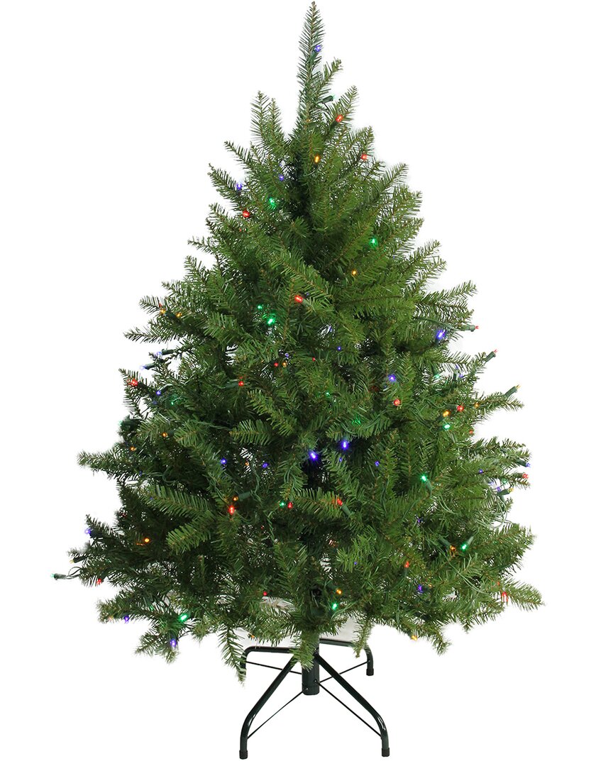 Northlight 4ft Pre-Lit Full Northern Pine Artificial Christmas Tree -  Multicolor LED Lights