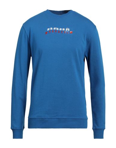 Man Sweatshirt Blue Size XL Cotton