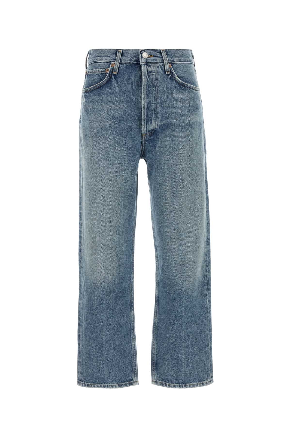 90's Crop Jeans — Blue