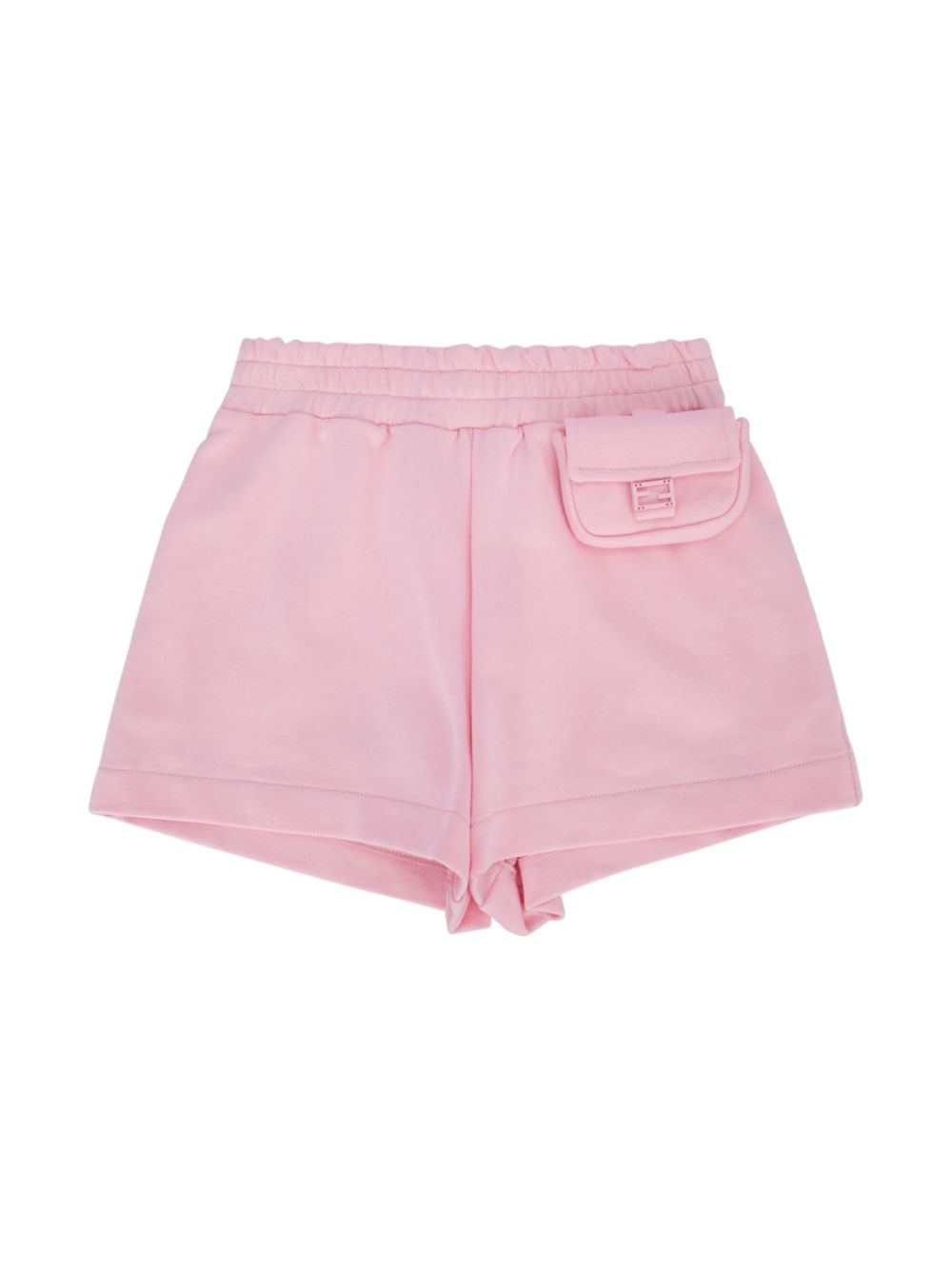 Pouch-detached cotton shorts - Pink