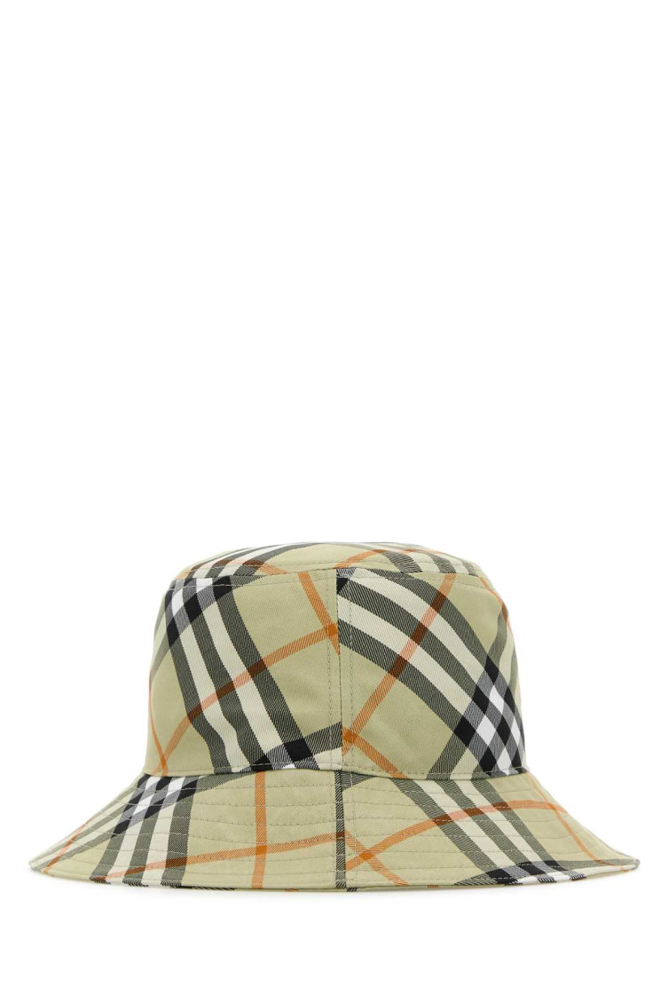 Check Light Green Polyester Hat