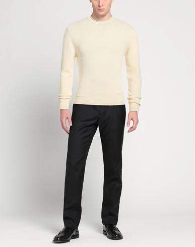 Man Sweater Beige Size L Virgin Wool
