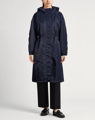 Woman Coat Navy Size S Polyamide