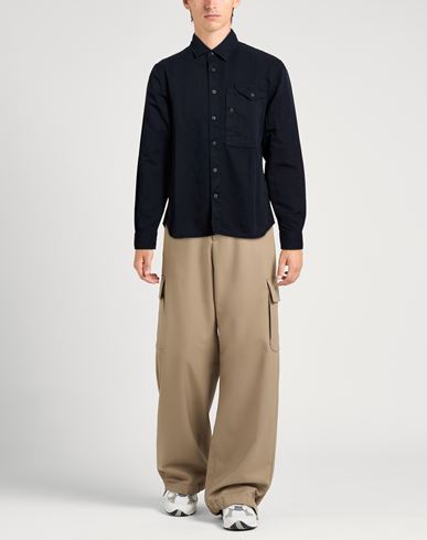 C. p. Company Man Shirt Midnight blue Size M Cotton, Linen
