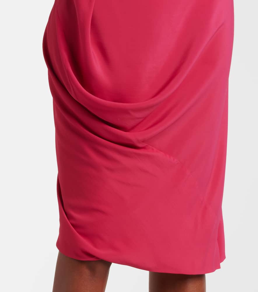 Fond draped midi dress