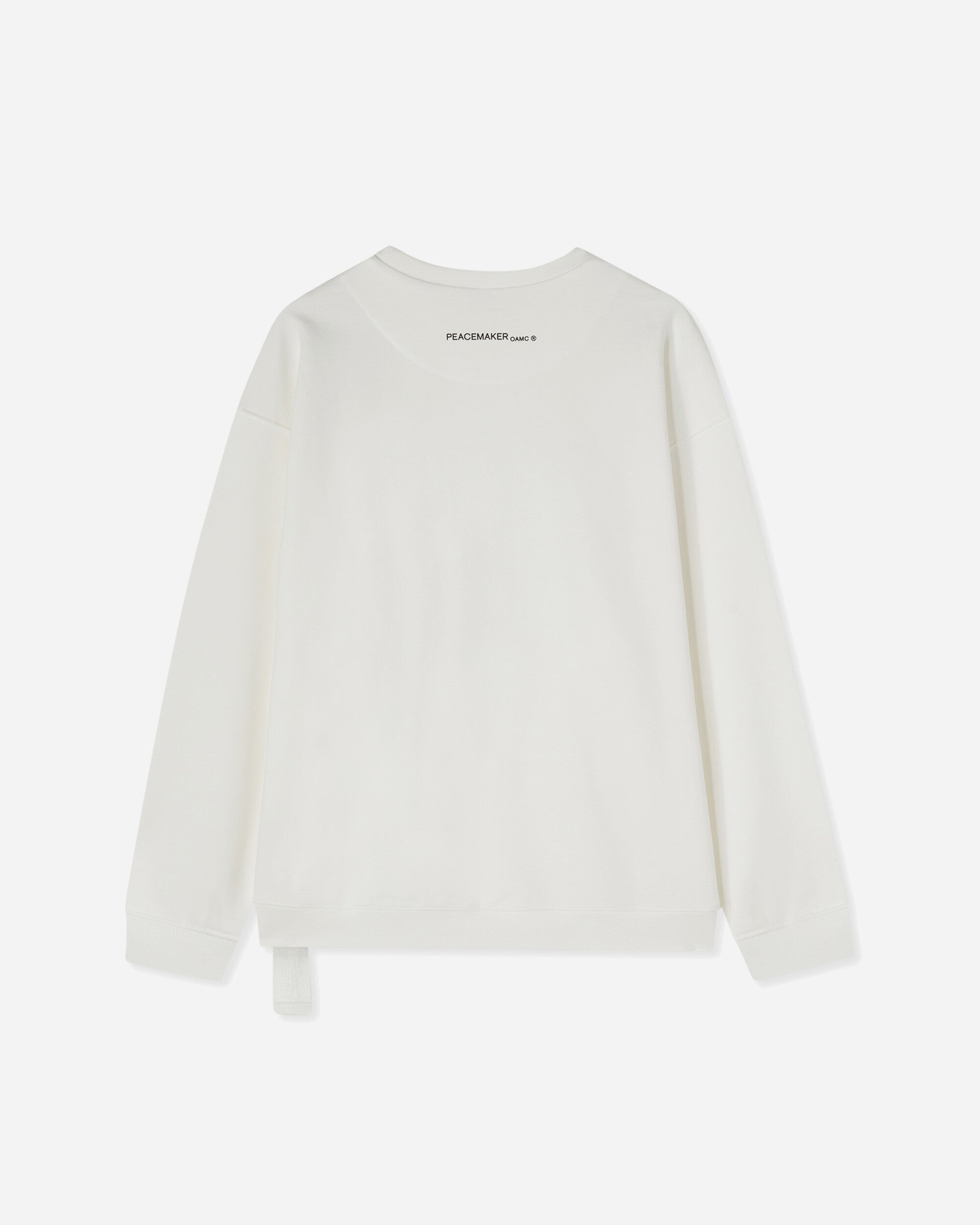 Men s Bird Loose Fit Crewneck Sweatshirt Snow White