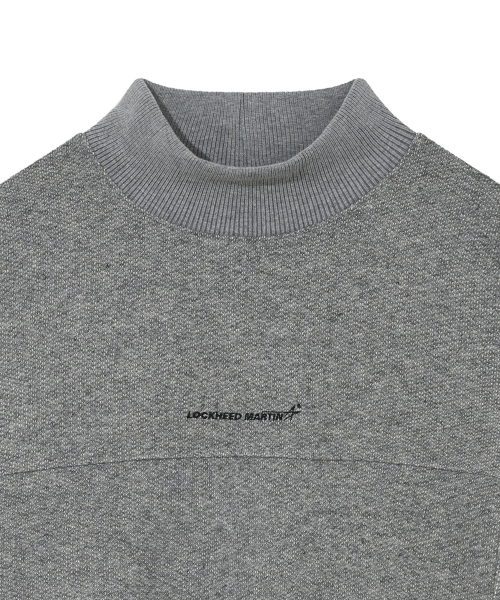 LM SMALL LOGO HALF-NECK KNITTED TS
