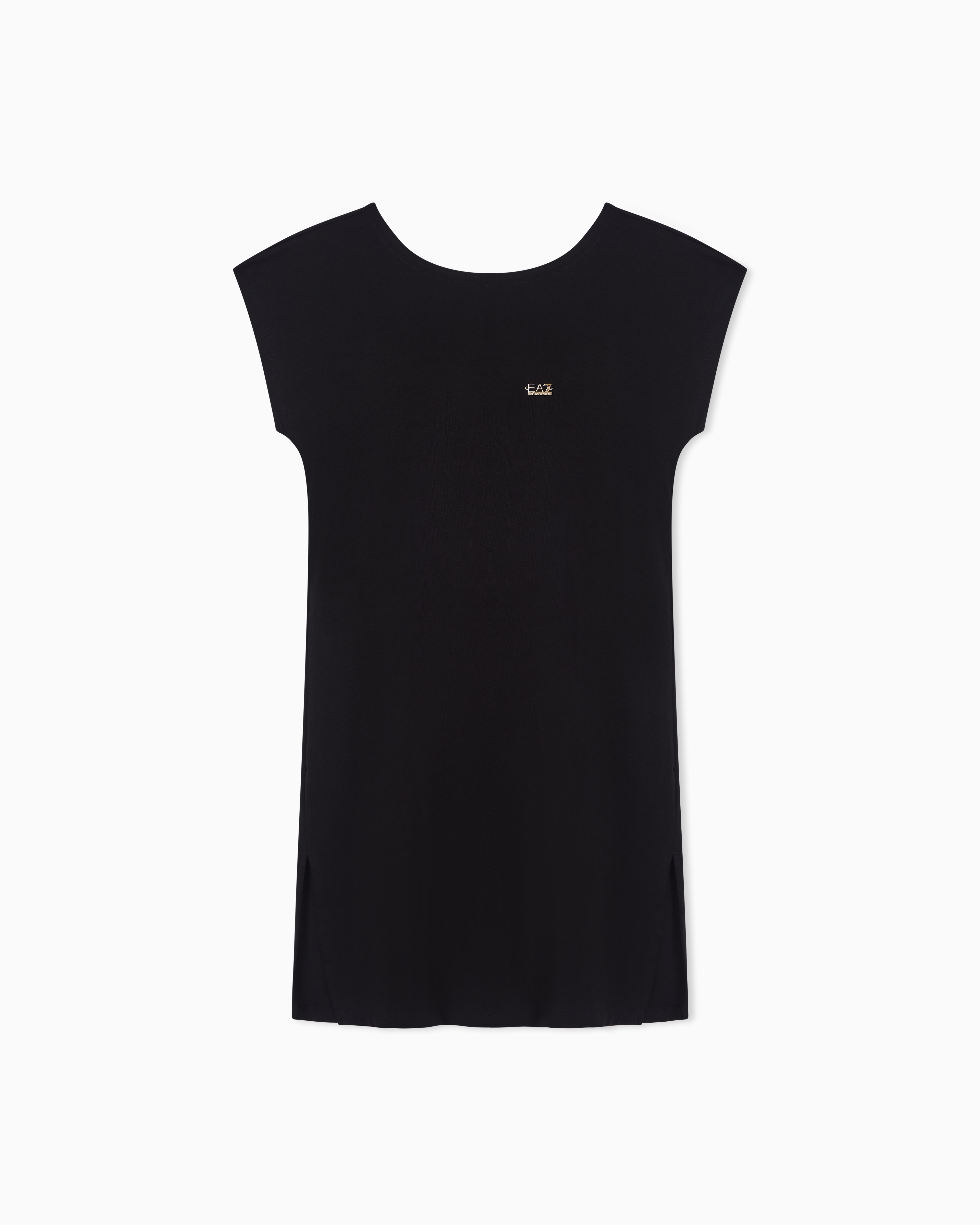Stretch cotton jersey short dress