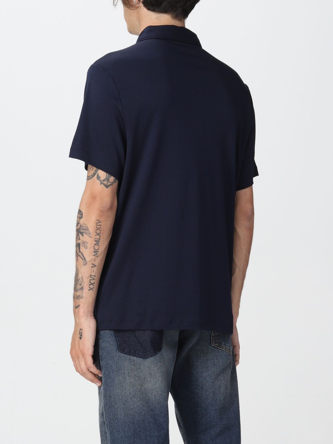 Polo Shirt Men color Blue