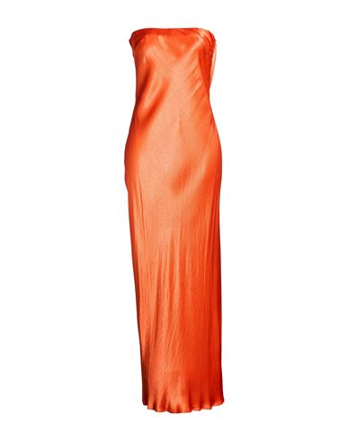 Woman Maxi dress Orange Size 10 Viscose