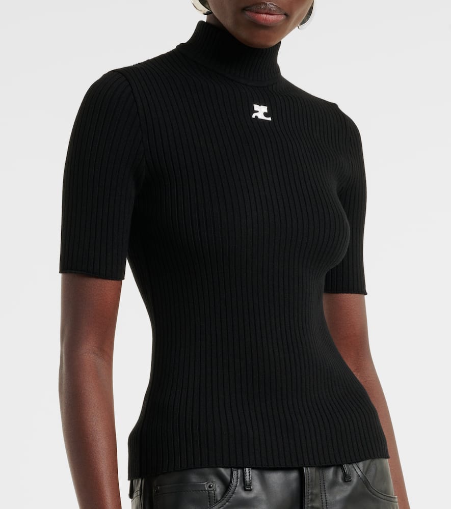 Courrèges Reedition ribbed-knit top