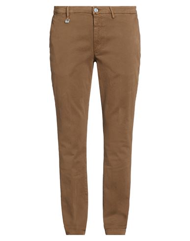 Man Pants Brown Size 42 Cotton, Elastane