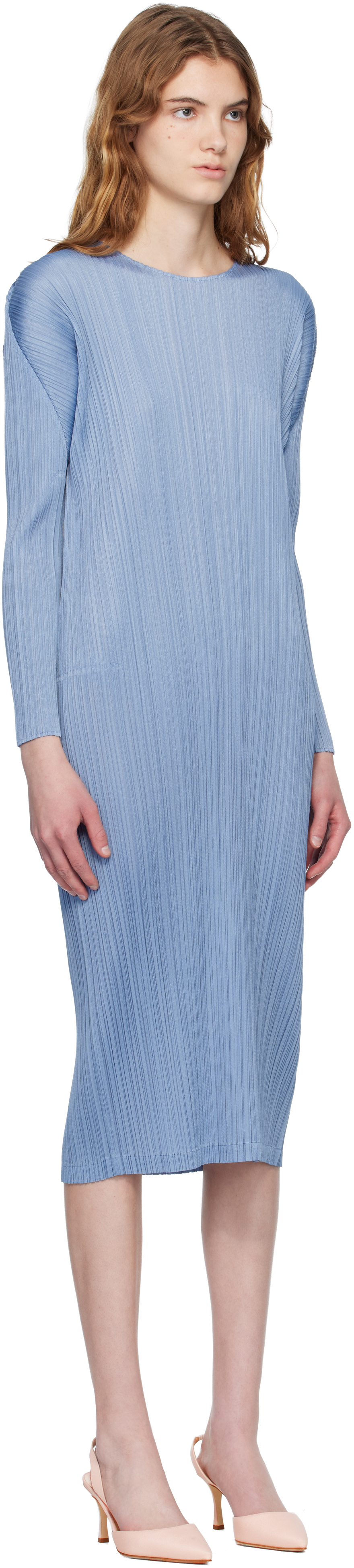 Blue Monthly Colors December Midi Dress