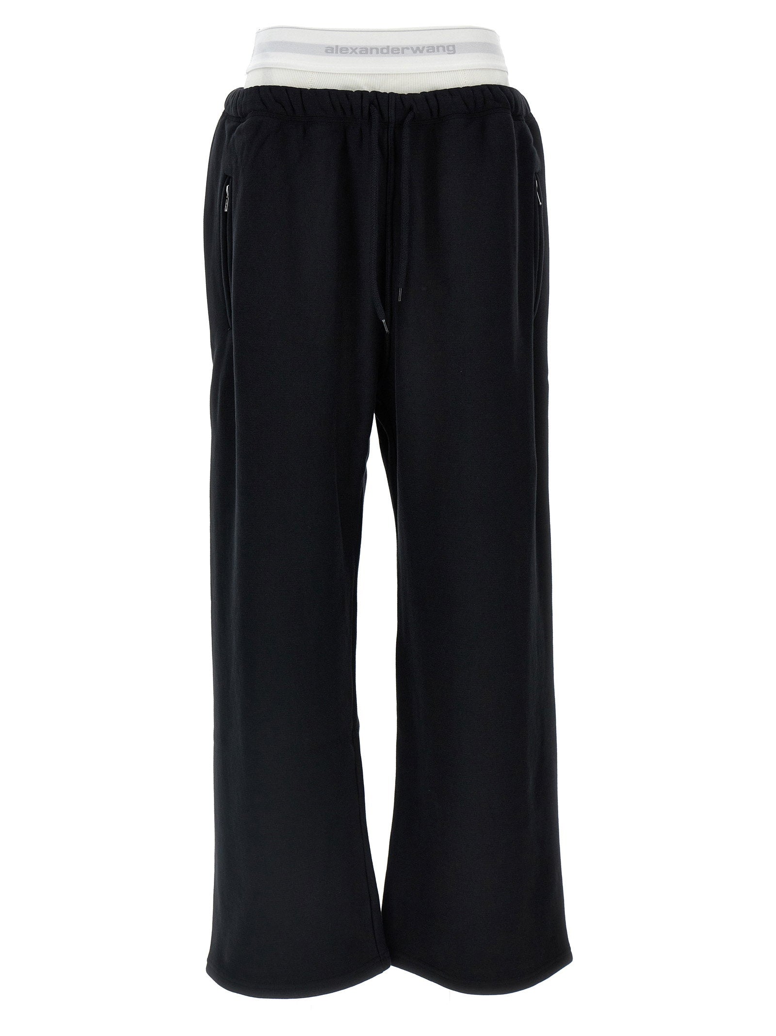 Wide Leg W/ Logo Elastic Exposed Brief Joggers