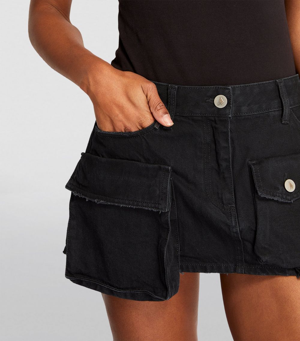 Denim Fay Cargo Mini Skirt