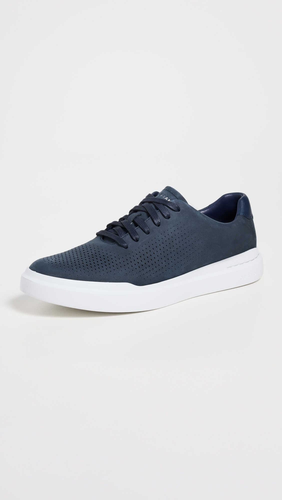 Grandpro Rally Laser Cut Sneakers Navy Ink Nubuck
