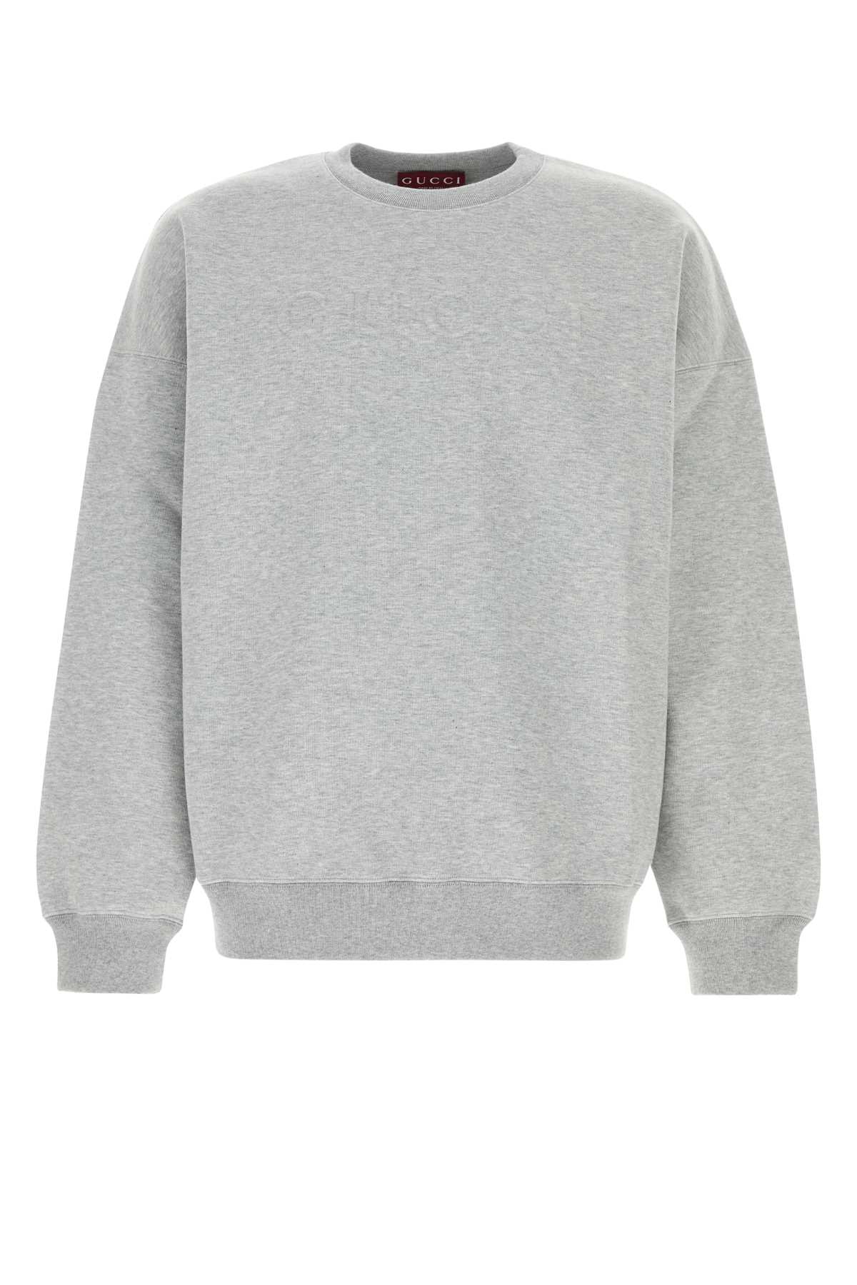 Grey Embossed Logo Sweatshirt