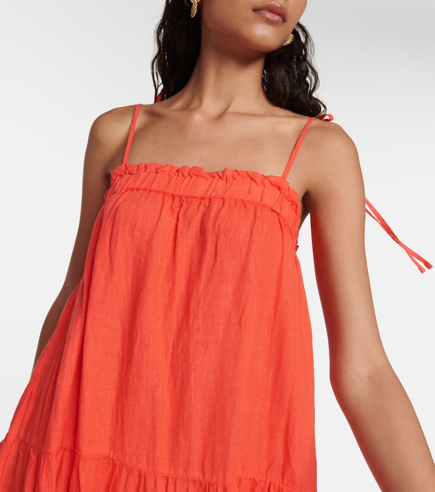 Charlie tiered linen maxi dress