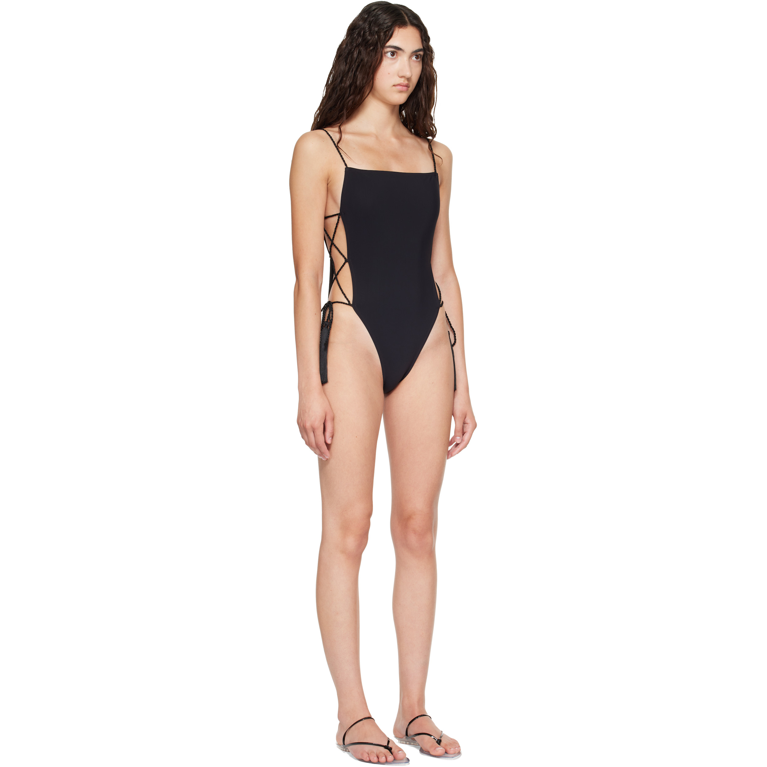 Black Tassel Swimsuit
