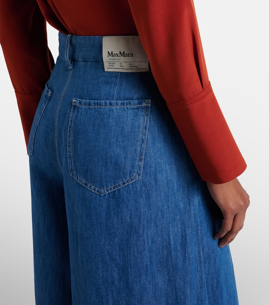 Nastro cropped wide-leg jeans