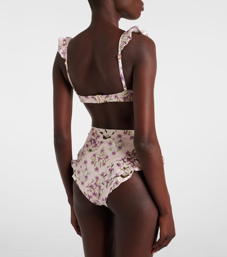 Kiwi printed bikini top